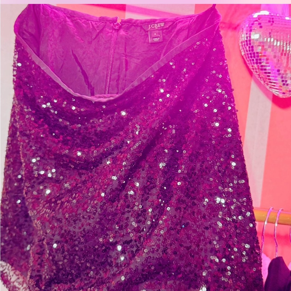 J.Crew Sequin Skirt in Black
